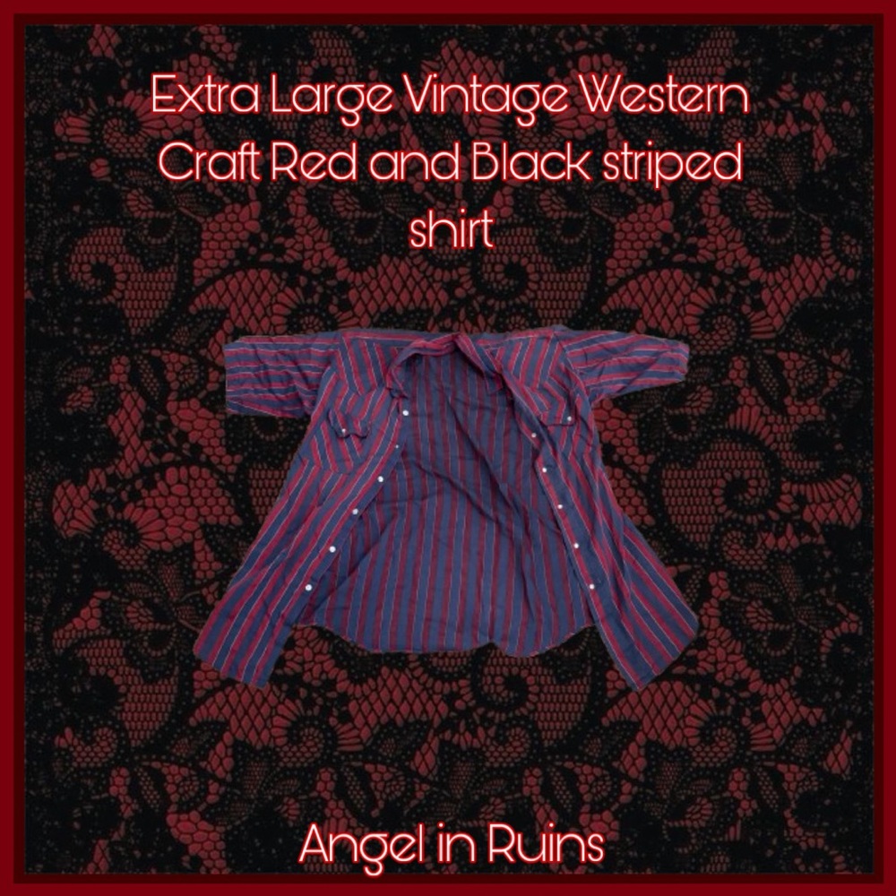 Vintage Western Craft Striped Shirt